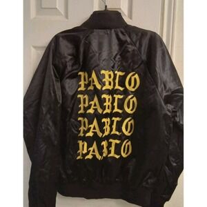 kanye west the life of pablo Satin Bomber Jacket Adult Medium